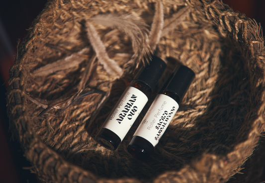 Roller perfume natural oil based oud sandalwood jojoba oil handmade natural fragrance